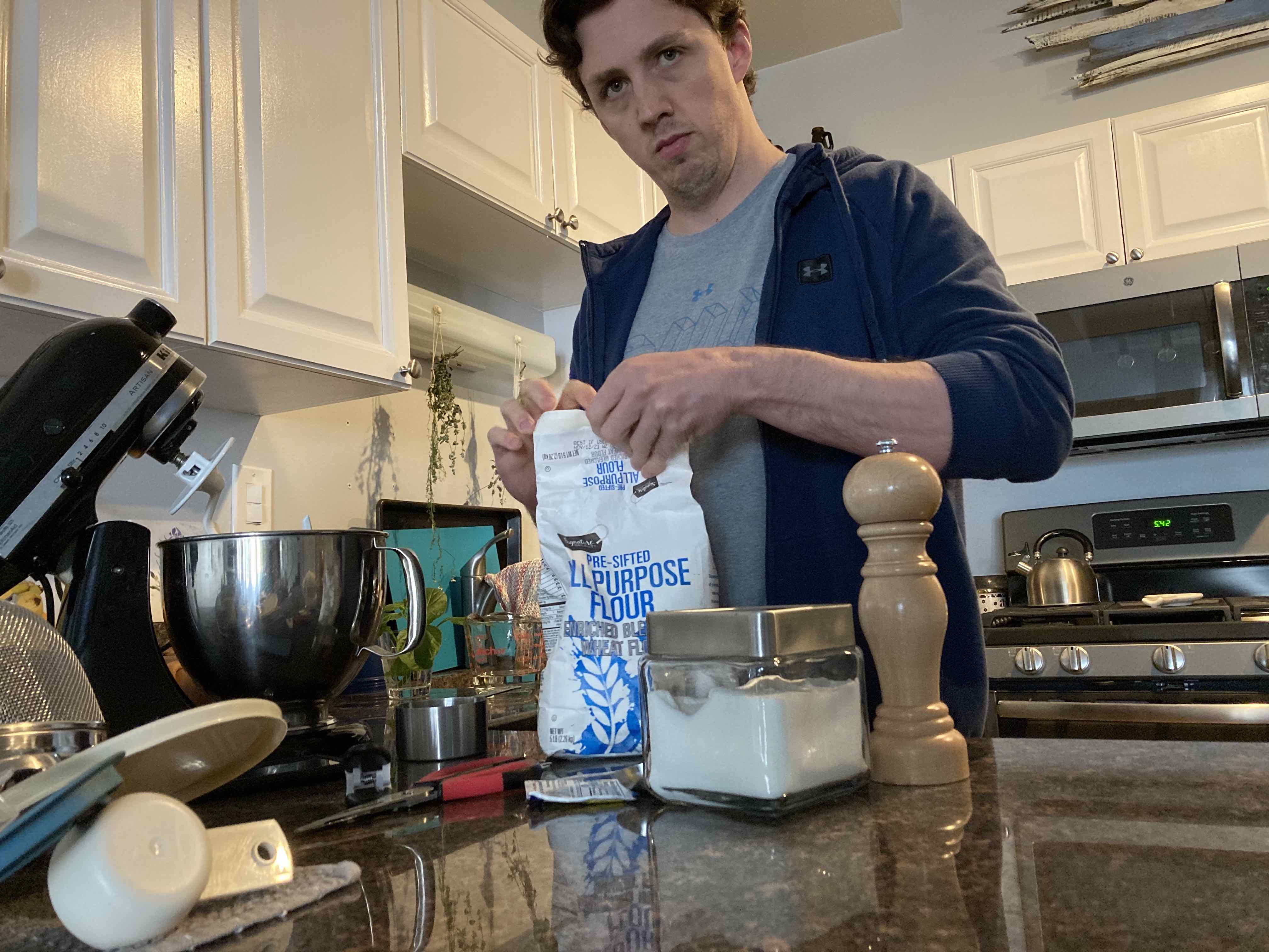 Chris makes bao
